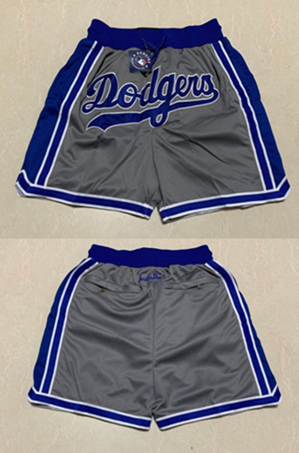 Men's Grey Los Angeles Dodgers Shorts (Run Small)